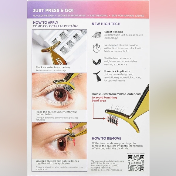 KISS imPRESS Press-On Falsies Eyelash Clusters - Natural - 20 Clusters - Picture 11 of 12